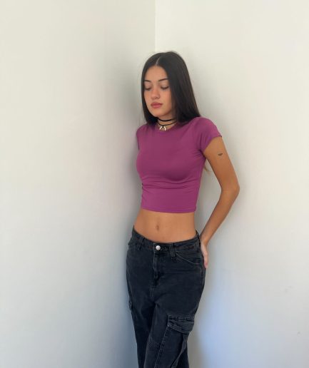 Top Zita (Top modal soft manga corta basica)