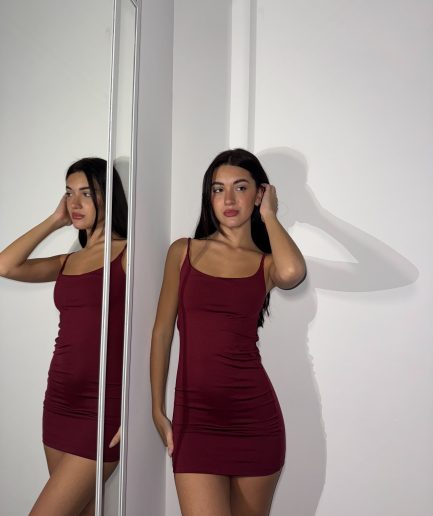 Vestido micro bretel fino