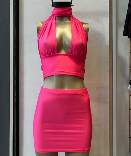 Top fluor corpiño para atar
