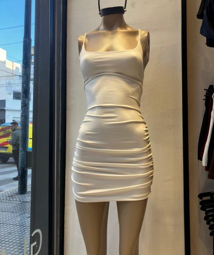 Vestido micro tiras espalda