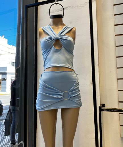 Pollera micro argolla