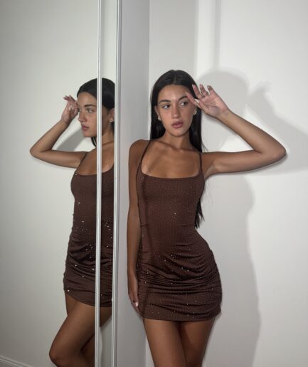 Vestido tacha tiras esp