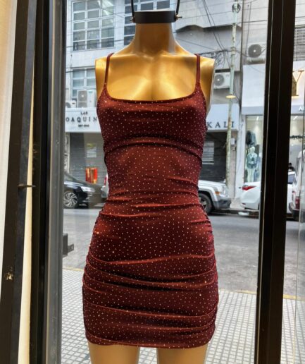 Vestido tacha tiras esp