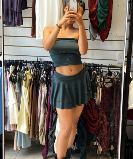 Top micro strapless esp para atar