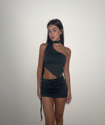 Pollera micro con cordon