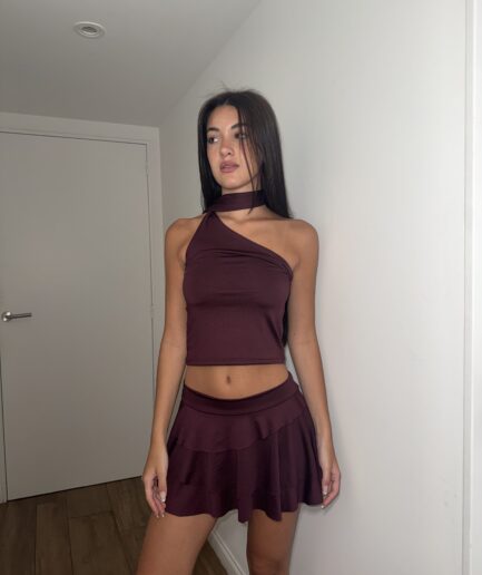 Pollera micro volado