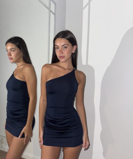 Vestido micro asim tiras esp