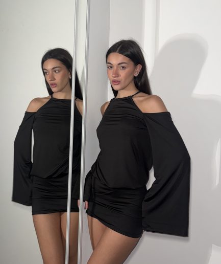 Vestido micro embu esp desc m/oxford