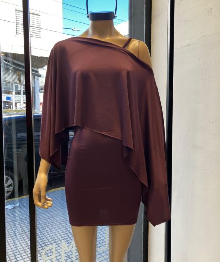 Vestido micro capa