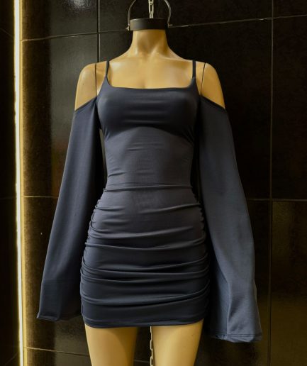 Vestido micro tiras esp m/oxford